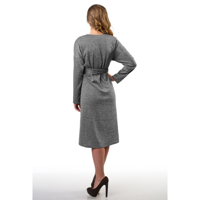 Платье женское, размер 54, цвет серый