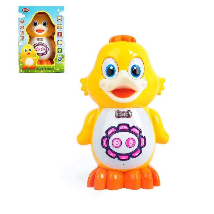 Игрушка интерактивная "Умный Утенок", 6 обучающий функций