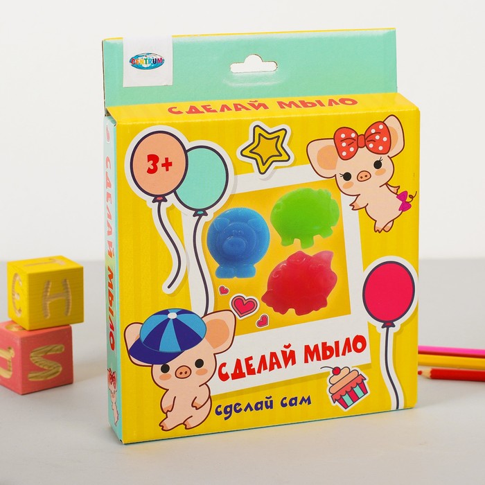 Набор "Сделай мыло 3 свинки" 42007