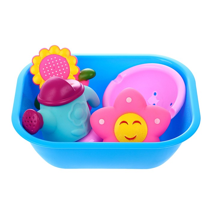 Игрушки для ванной, набор «Цветы в саду»