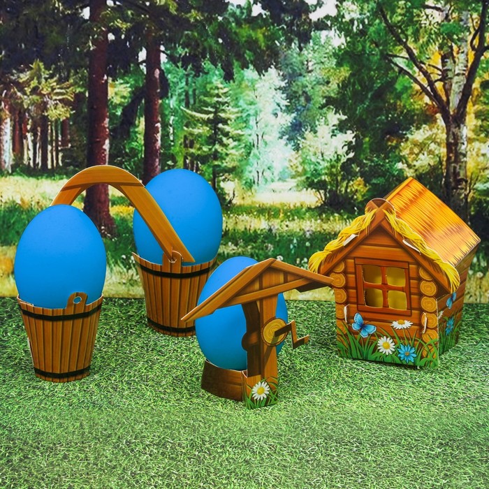 Пасхальный набор для украшения яиц "Деревенька"