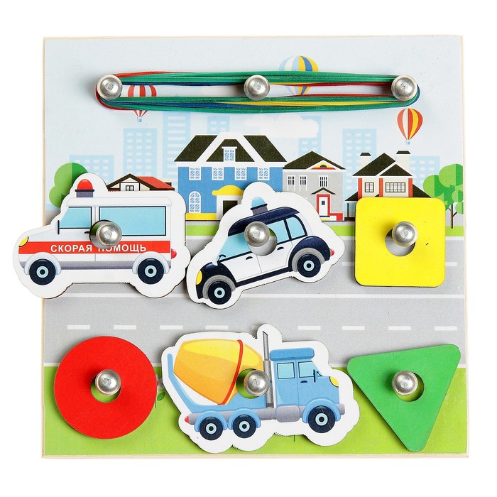 Геоборд "Машины в городе" 14,5х14,5