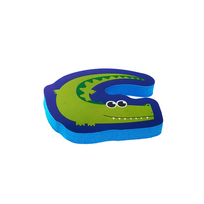 Набор игрушек для ванны «Африка»: наклейки из EVA, 3 шт. + сачок