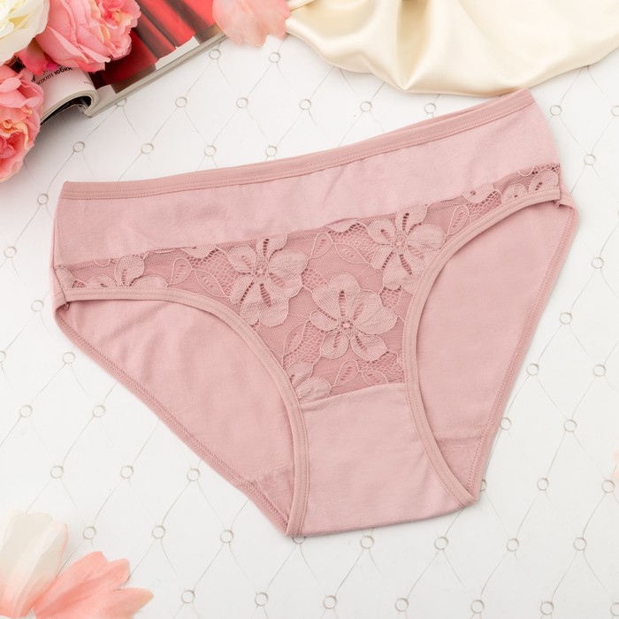 Трусы женские слипы Collorista (кружево спереди), размер 46-48, цвет розовый