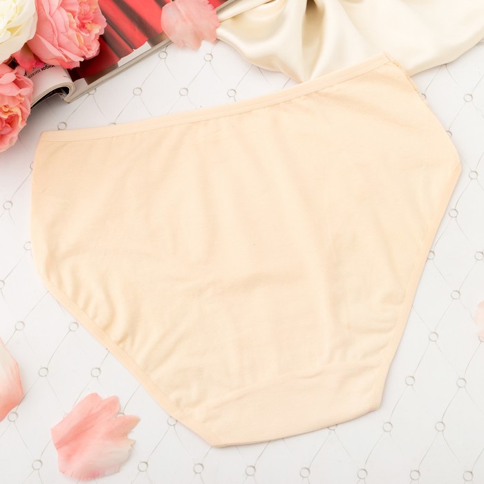 Трусы женские слипы Collorista (кружево, горошек) 7022, размер 52-54, цвет экрю