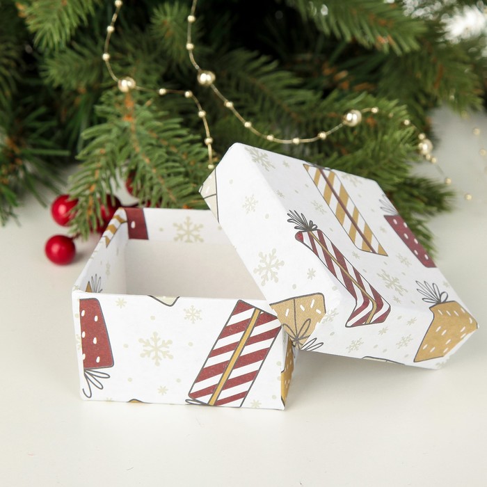 Набор коробок 6в1 "Подарки белые", 18 х 18 х 10 - 7,5 х 7,5 х 4 см