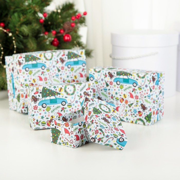 Набор коробок 4в1 "Простоквашино", 15 х 11 х 7 - 9 х 5 х 4 см