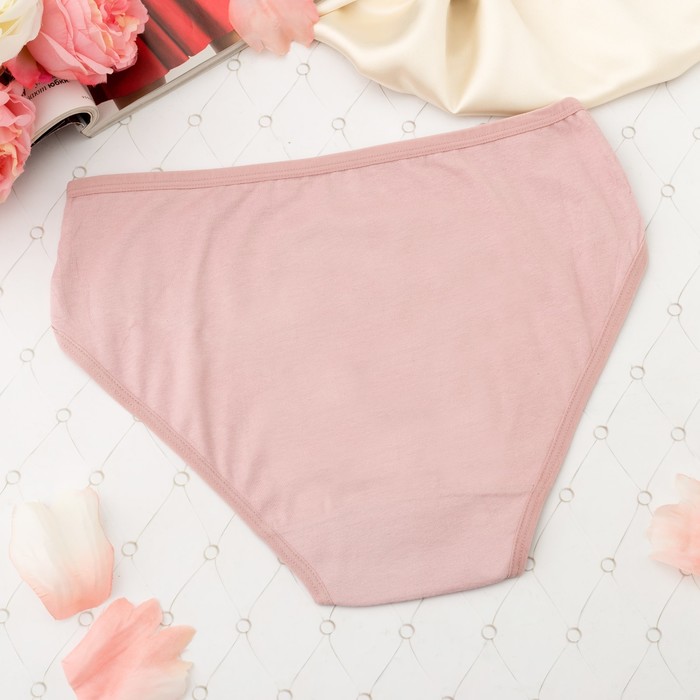 Трусы женские слипы Collorista (кружево по бокам), размер 50-52, цвет чайная роза