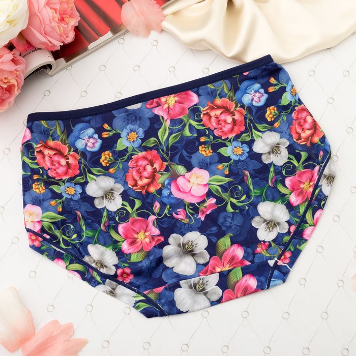 Трусы женские слипы Collorista (цветы), 52-54, цвет МИКС