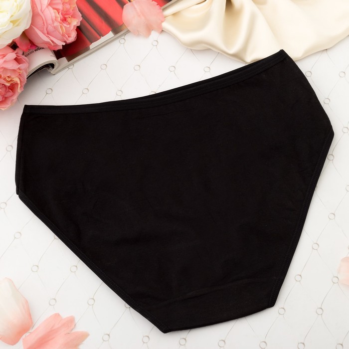 Трусы женские слипы Collorista "Курортные", размер 52-54, цвет чёрный 7026 3885677