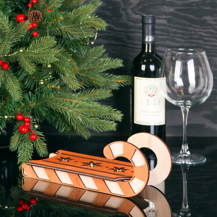 Подарочная коробка "Салазки", 11,5 х 11,5 х 9,5 см