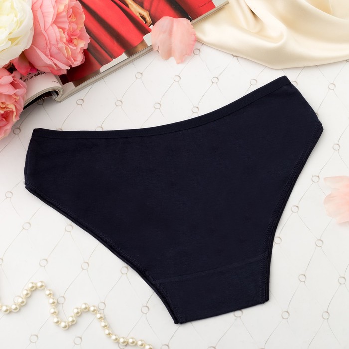 Трусы кружевные женские слипы Collorista 6926, цвет тёмно-синий, р-р 42-44 (XXL)