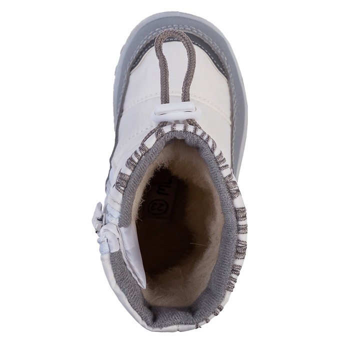 Сапоги детские для девочки арт. 205467 (белый/ серебряный) (р. 23)