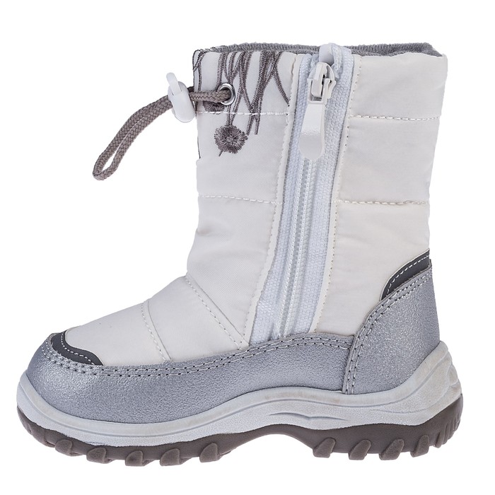 Сапоги детские для девочки арт. 205467 (белый/ серебряный) (р. 27)