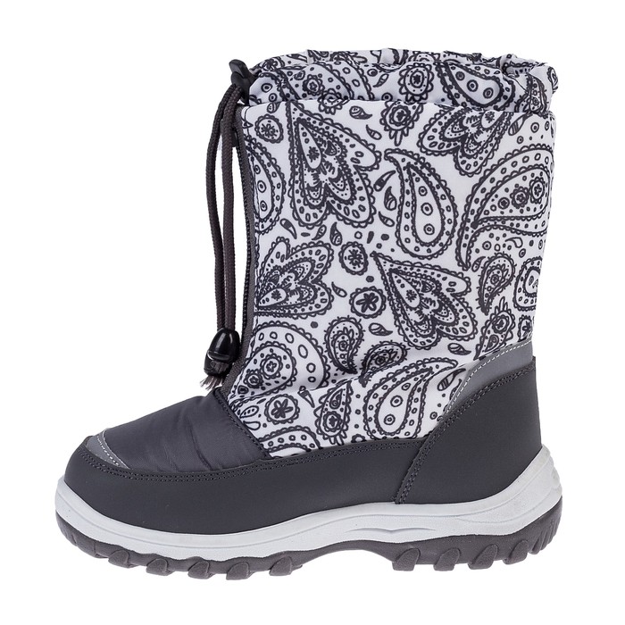 Сапоги детские для девочки арт. 205481 (белый/ серый) (р. 29)