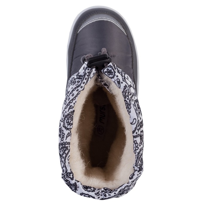 Сапоги детские для девочки арт. 205481 (белый/ серый) (р. 29)