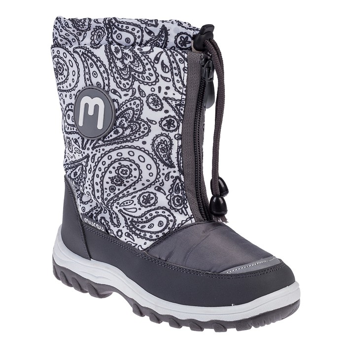 Сапоги детские для девочки арт. 205481 (белый/ серый) (р. 33)