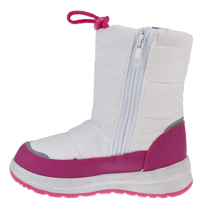 Сапоги детские для девочки арт. 205492 (белый/ бордовый) (р. 33)