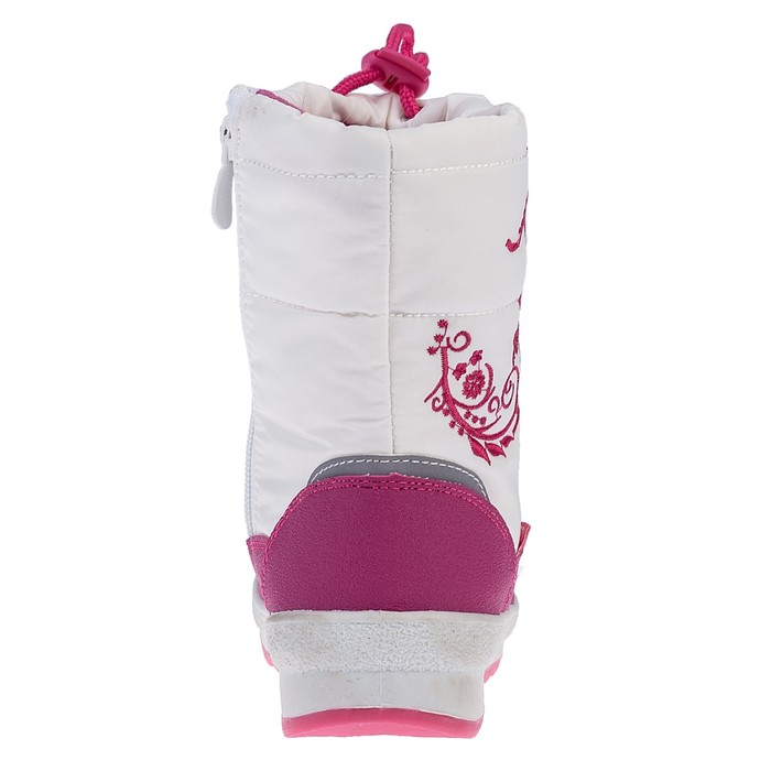 Сапоги детские для девочки арт. 205492 (белый/ бордовый) (р. 33)