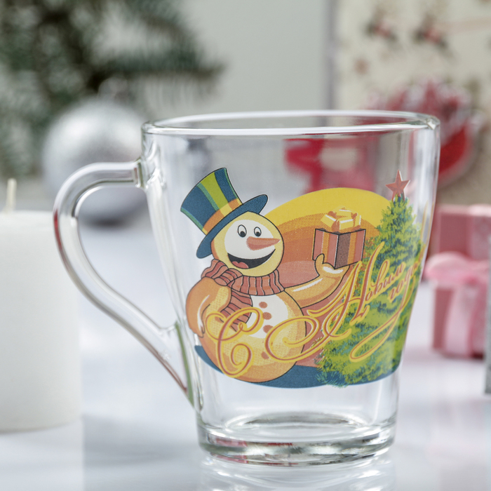 Кружка 250 мл "Новый год", рисунок МИКС