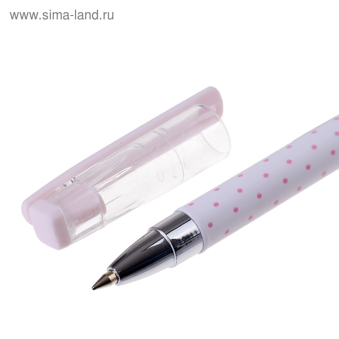 

Ручка шариковая HappyWrite "Котёнок с шариком", узел 0.5 мм, стержень синий