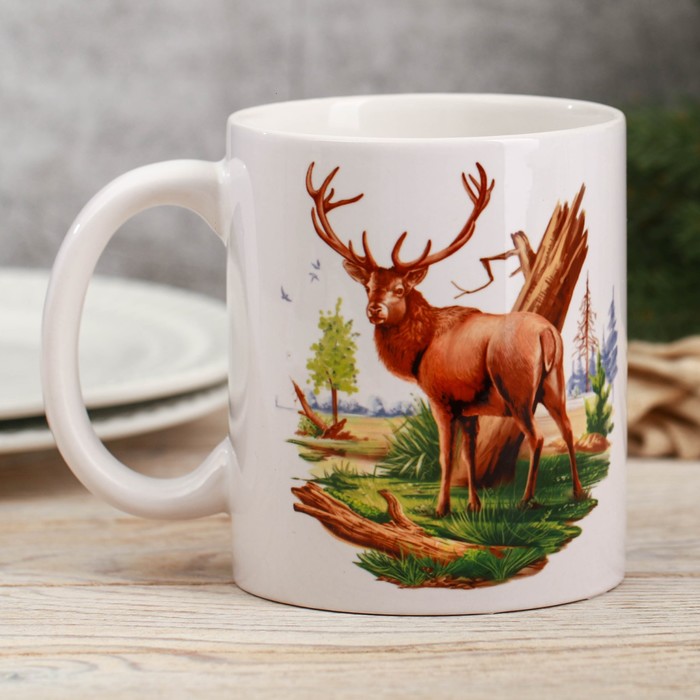 Кружка с сублимацией  "Олень", 300 мл