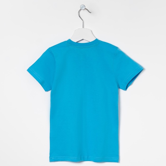 Футболка для мальчика, цвет голубой, рост 98-104 см (28)