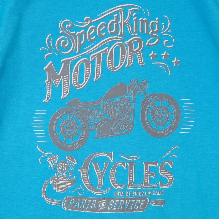 Футболка для мальчика, цвет голубой, рост 104-110 см (30)