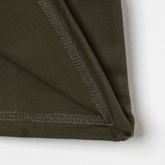 Футболка для мальчика, цвет хаки, рост 104-110 см (30)