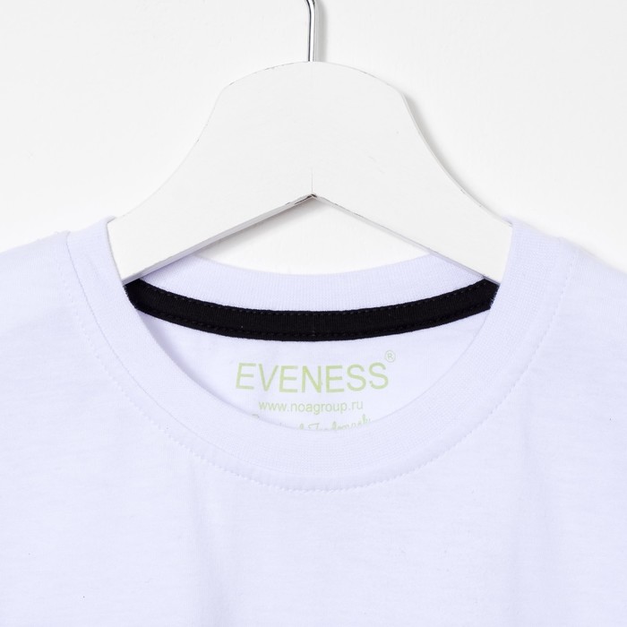 Футболка для мальчика, цвет белый, рост 116-122 см (34)