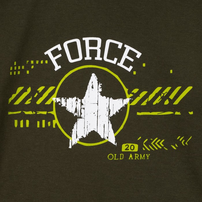 Футболка для мальчика, цвет хаки, рост 116-122 см (34)