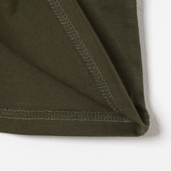 Футболка для мальчика, цвет хаки, рост 146-152 см (42)