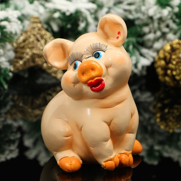 Сувенир «Свинка Милаша», 5×10×15 см, полистоун
