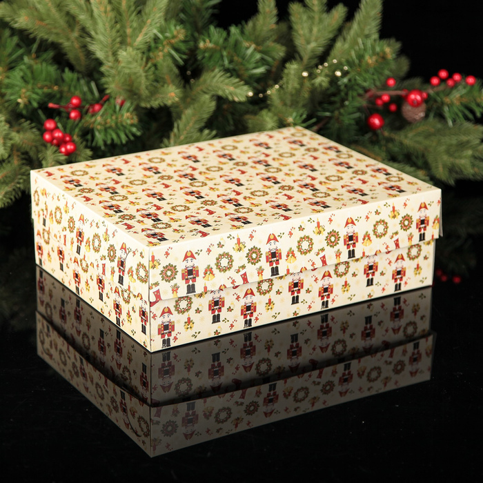 Коробка картонная на 12 капкейков "Щелкунчик", 32,5 х 25,5 х 10 см