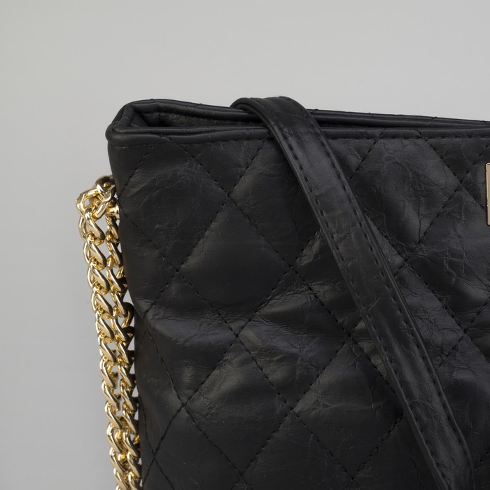 Сумка жен L-3140, 29*11*24, отд на молнии, длин цепь, черный