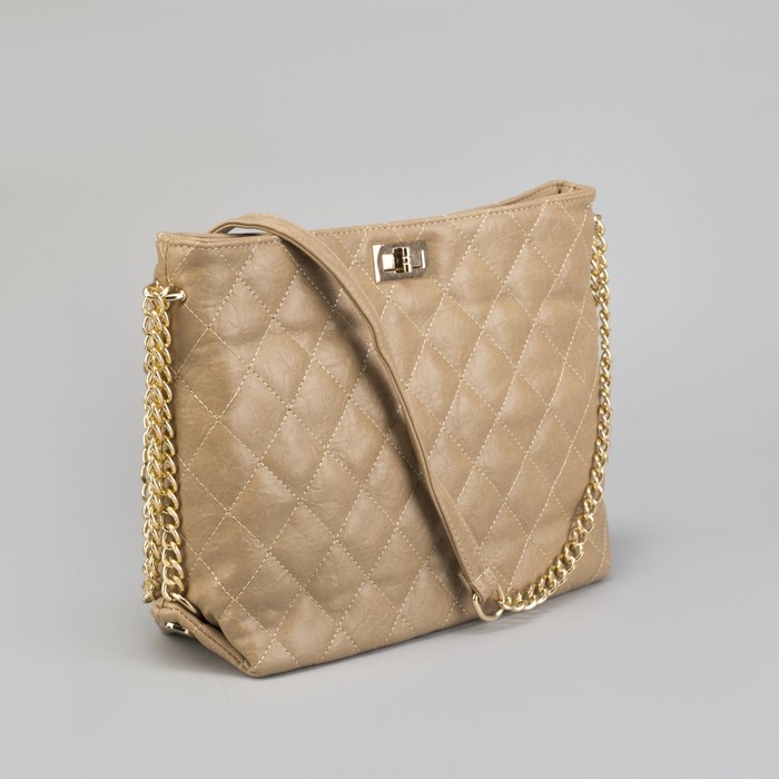 Сумка жен L-3140, 29*11*24, отд на молнии, длин цепь, хаки