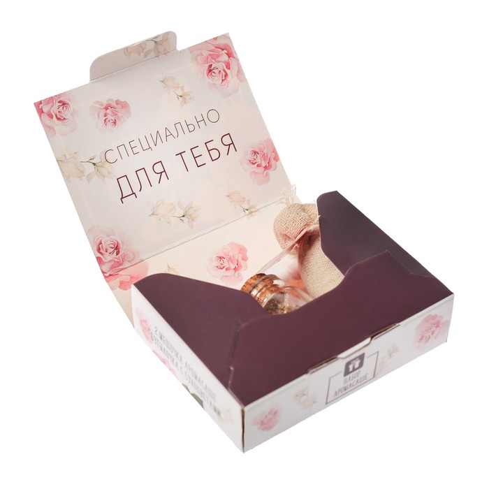 Аромасаше и бутылочка с сухоцветами "Самой прекрасной"