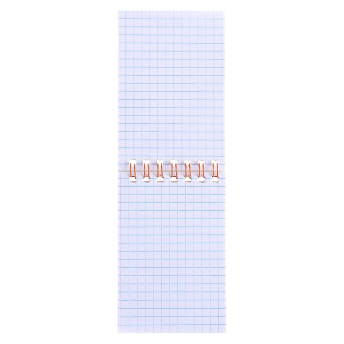 Блокнот А7, 40 листов на гребне Calligrata "Животные", обложка картон хром-эрзац