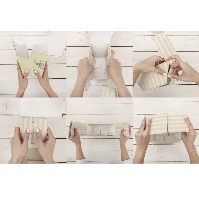 Коробка-сота для цветов «Нежное кружево», 23 х 20 см