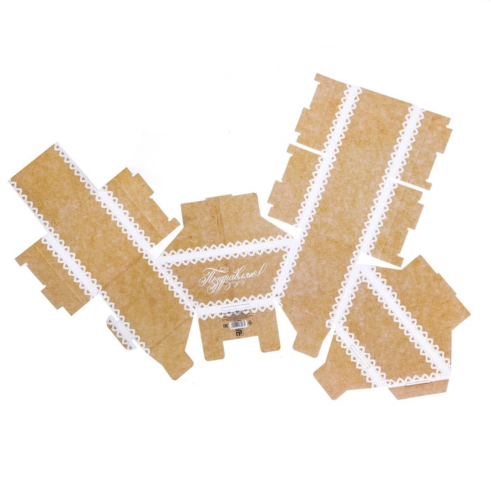 Коробка-сота для цветов «Нежное кружево», 23 х 20 см