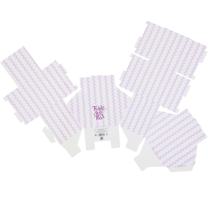 Коробка-сота для цветов «Нежный зигзаг», 23 х 20 см