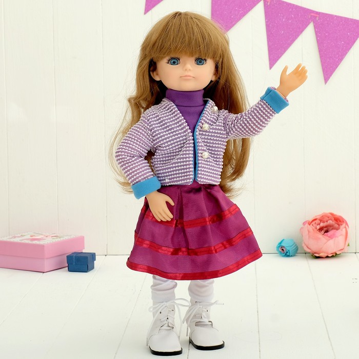 Кукла интерактивная "Алиса", со звуком, с микрофоном, с аксессуарами