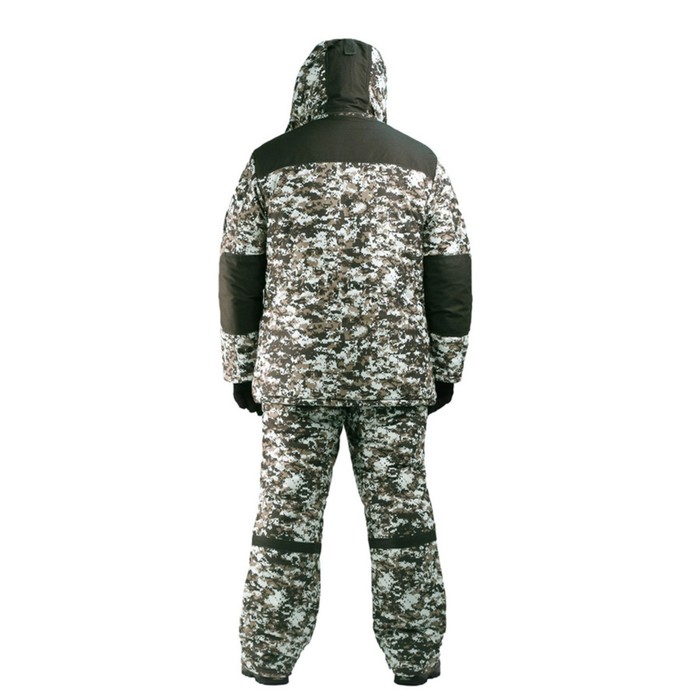 Костюм RedLaika "Горка-Норд", серый пиксель, с подогревом., 64-66, рост 170-176, 8-30 ч, ДУ, 6000 мА