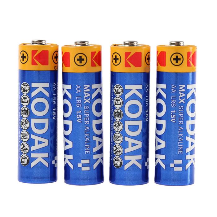 Батарейка алкалиновая Kodak Max, AA, LR6-10BL, 1.5В, отрывной блистер, 10 шт.