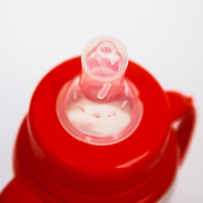 Набор бутылочек для кормления "Новогоднее чудо" 150 и 250 мл, приталенные, цвет красный