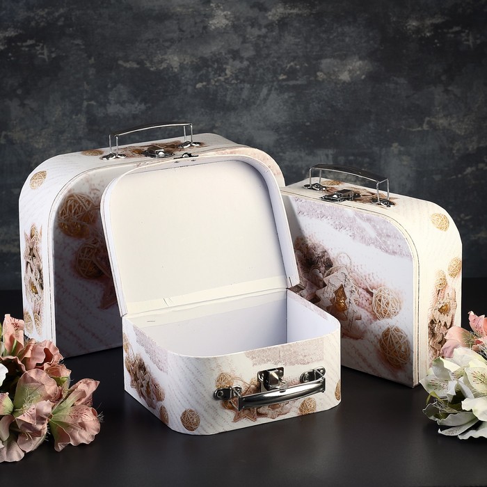 Набор коробок 3в1 30*21*9,5/25*18*9/20*15*8,5 см