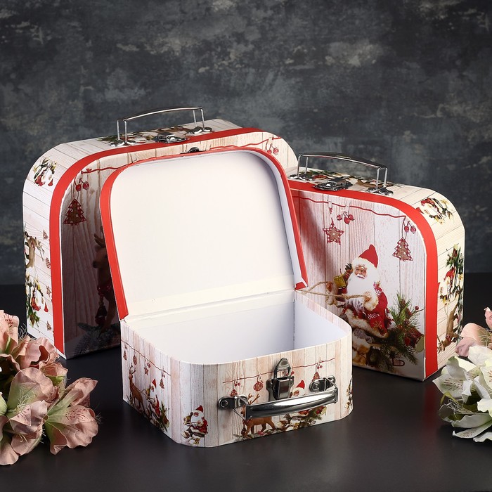 Набор коробок 3в1 30*21*9,5/25*18*9/20*15*8,5 см