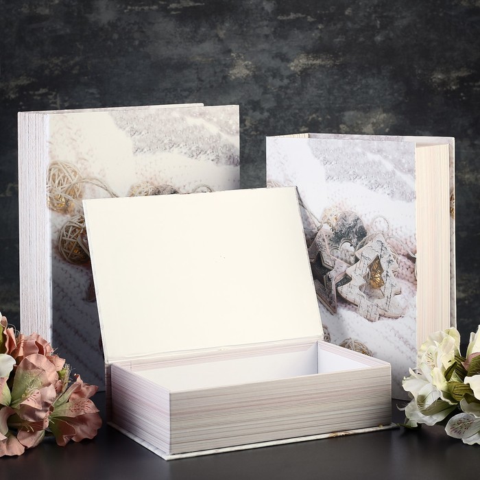 Набор коробок 3в1 книга 29,5*22*8/26*19*7/23*16*6 см