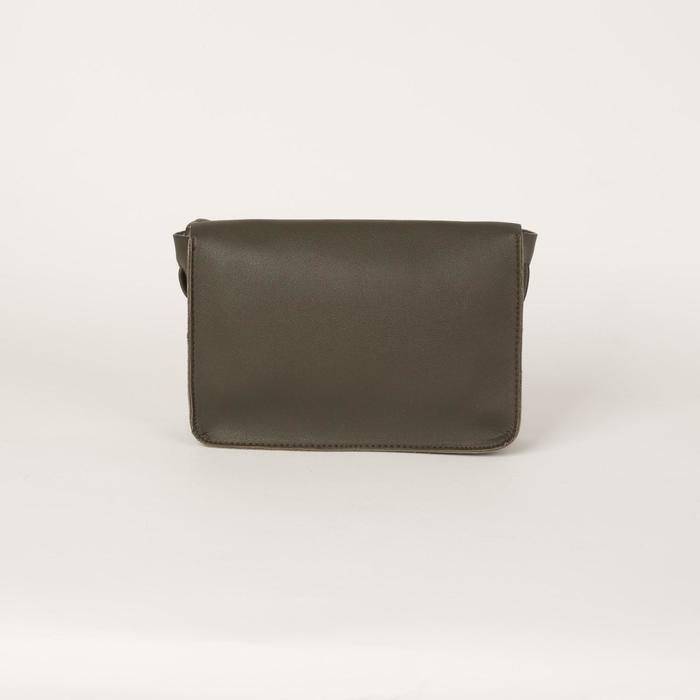 Сумка жен Аманда, 20*5,5*15, отд на клапане, длин ремень, зеленый