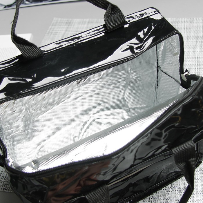 Сумка-термо Ланч, 22*11*18, отдел на молнии, черный